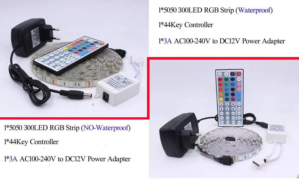 Светодиодная RGB LED SMD 5050 2835 cinta гибкие банда RGB 5 м де синта diodo де DC 12 V+ управление Remoto+ adaptador de la UE