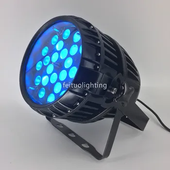 

8Pack Guangzhou waterproof led zoom par 24x18w rgbwa uv ip65 led flat par can stage light IP65 outdoor light
