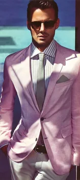 

Latest Coat Pant Designs Hot Pink Men Suit Casual Terno Slim Fit Skinny Wedding Suits For Men Blazer 2 Piece Tuxedo Masculinos 5