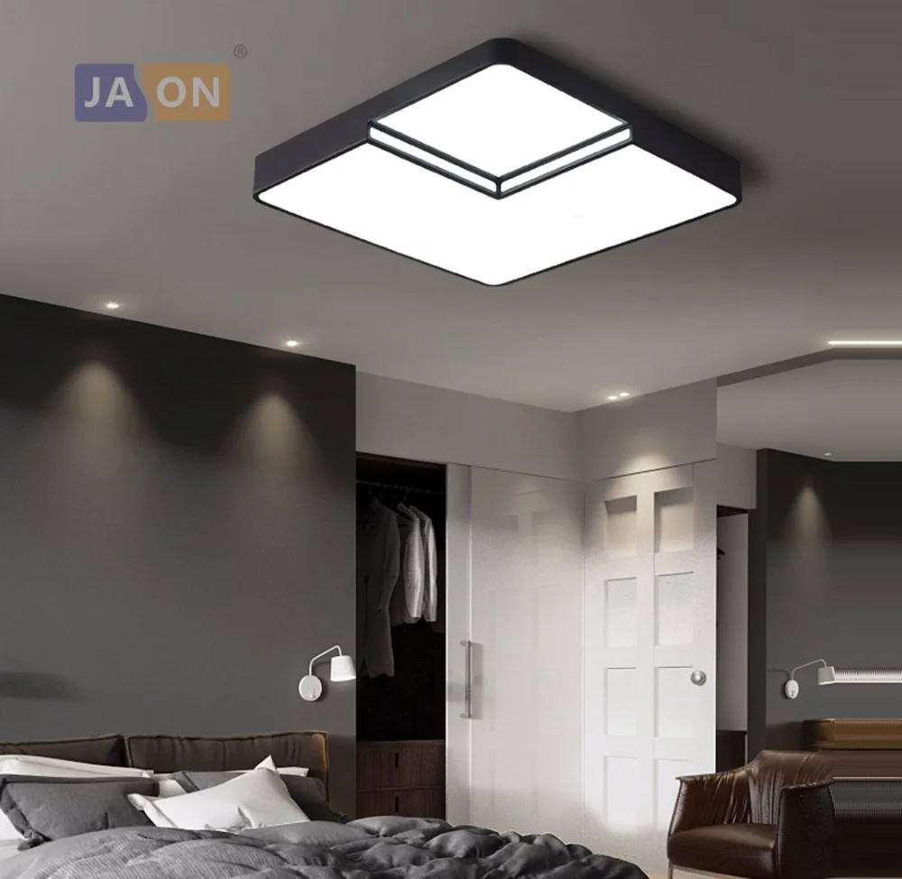 

LED Modern Iron Acryl Square Black White 6cm Height LED Lamp.LED Light.Ceiling Lights.LED Ceiling Light.Ceiling Lamp For Foyer