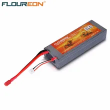 FLOUREON 2S 7,4 V 5200 мА/ч, 30C с Т-образный разъем LiPo Батарея пакет для RC Evader BX машина р/у грузовик радиоуправляемая автомодель трагги RC самолет Бла(беспилотный летательный аппарат квадролет с дистанционным управлением с видом от первого лица