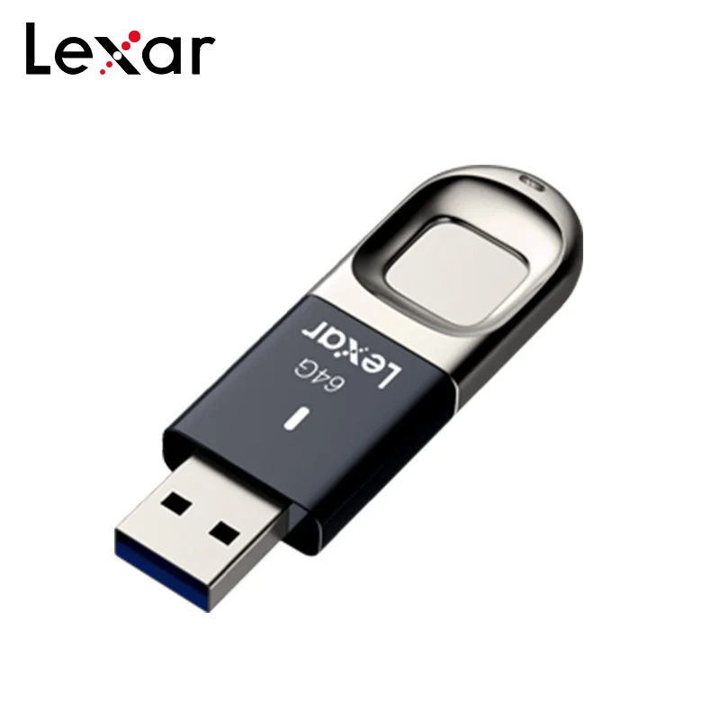 100% Оригинальный USB флеш накопитель Lexar F35 с распознаванием отпечатков пальцев 32 ГБ