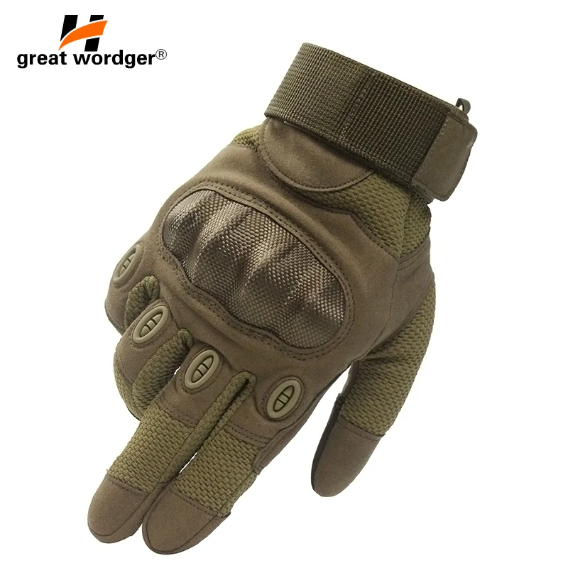 

Touch Screen Carbon Knuckle Tactical Gloves Army Military Combat Airsoft Outdoor Climbing Shooting Paintball Full Finger Gloves