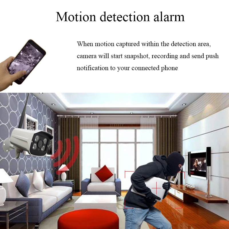  HD 1080P WiFi IP Camera Wireless Onvif 720P CCTV Camera Home Security Surveillance Micro SD Card Sl - 33005494028