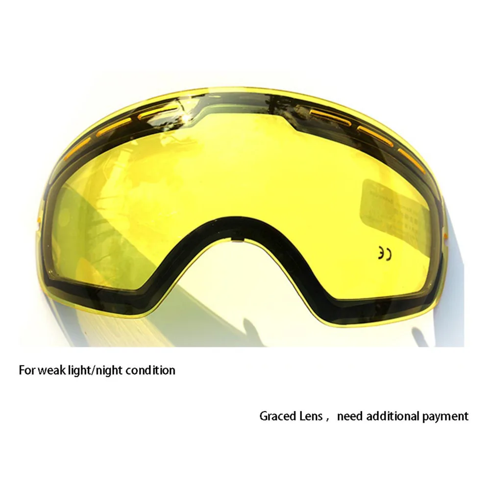 COPOZZ двойные бликовые линзы лыжные очки поляризованные профессиональные лыжные очки можно использовать в сочетании с другими очками