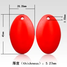 1000 шт. 125 кГц EM4100 ID радиочастотные Брелоки для ключей, RFID тег, RFID Маркер для контроля доступа по отпечаткам KF-11