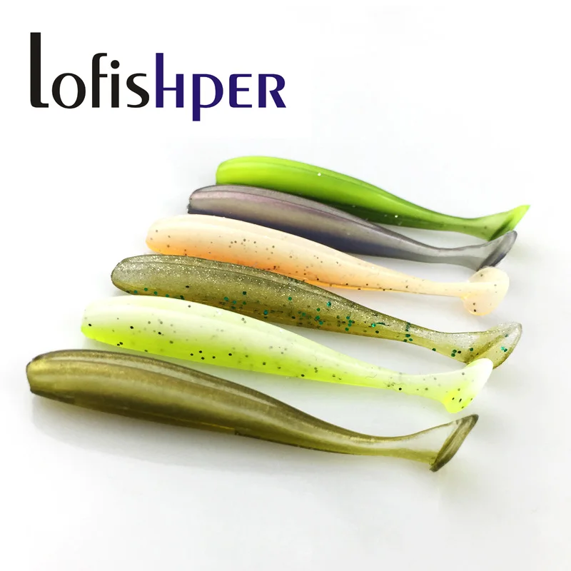 

20/pcs 60mm/1.4g Wobblers Fishing Lures Double Color Easy Shiner Swimbaits Silicone Soft Bait Carp Artificial Soft Lure