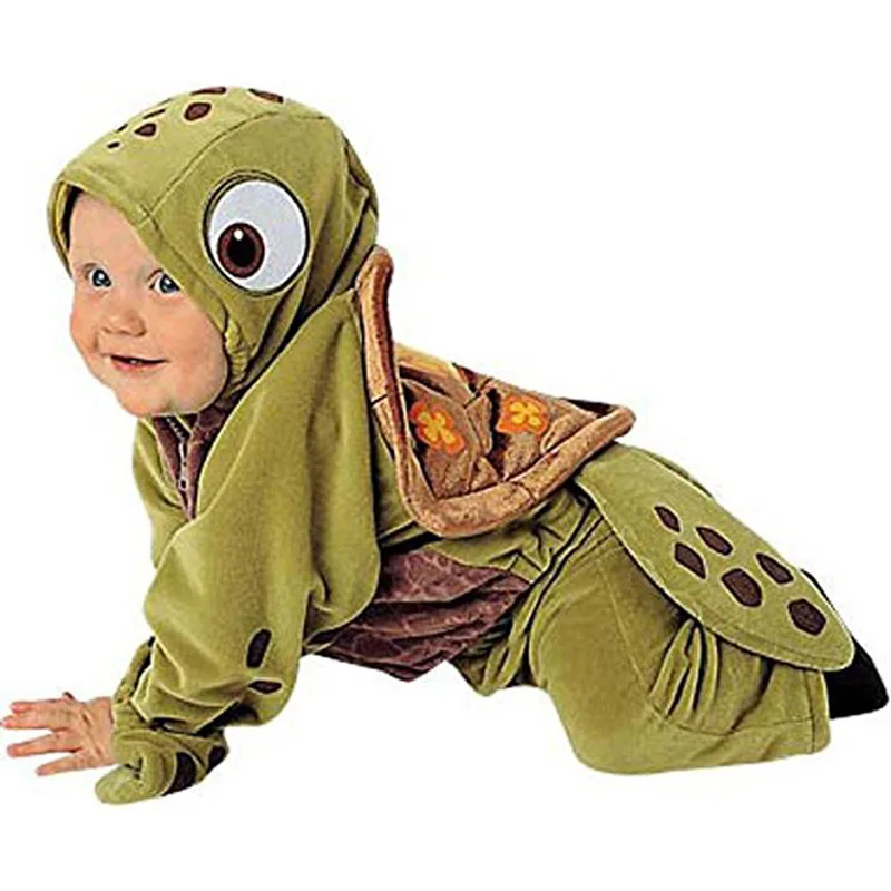 

Children halloween party cosplay clownfish Finding Nemo baby Kersh Crush sea turtle fish costume coat pants clothes for kid