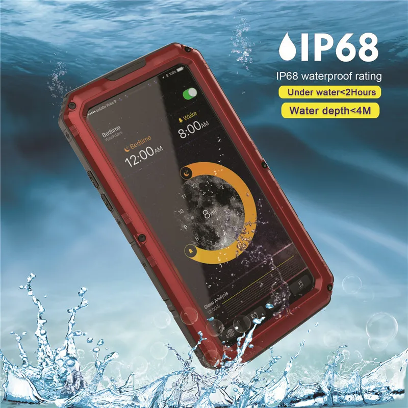  Waterproof Aluminum Case For iPhone X (40)