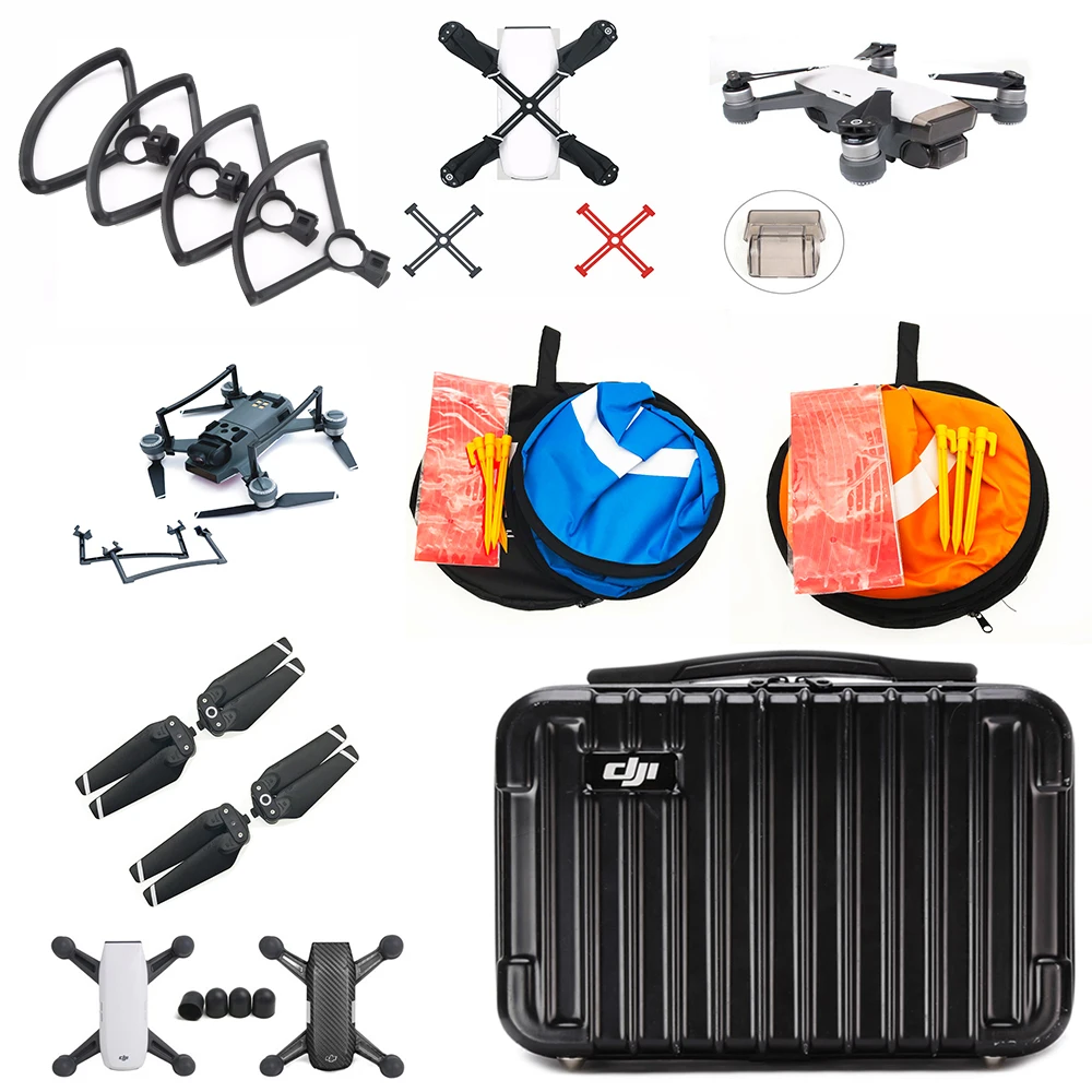 

All-in-1 DJI Accessories Combo Hardshell Portable Protective Case + 55cm Landing Pad for DJI Spark Mini RC Drone Parts