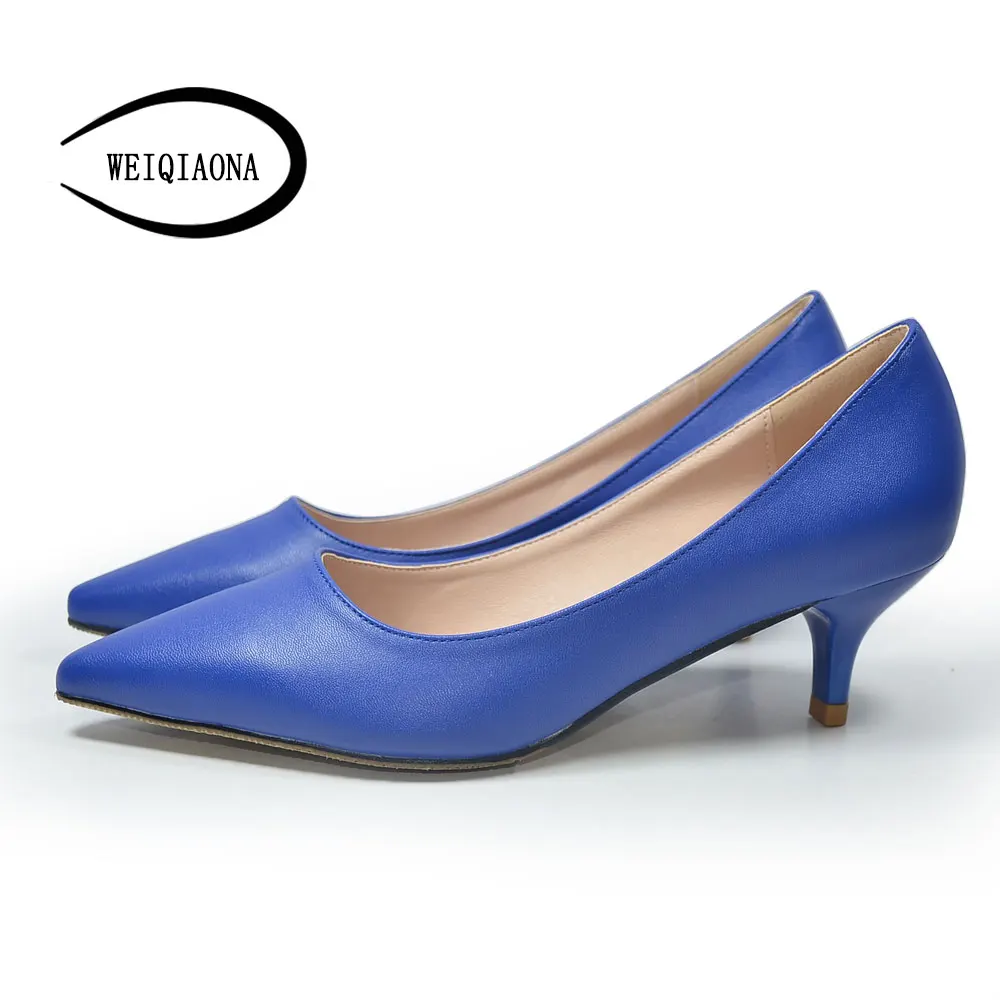 WEIQIAONA 34 43 Frau Schuhe Aus Echtem Leder innen Low Heels Frauen Pumpen Stiletto frauen Arbeit schuh Spitz hochzeit Schuhe | Spargut WEIQIAONA 34 43 Frau Schuhe Aus Echtem Leder innen Low Heels Frauen Pumpen Stiletto frauen Arbeit schuh Spitz hochzeit Schuhe | Spargut