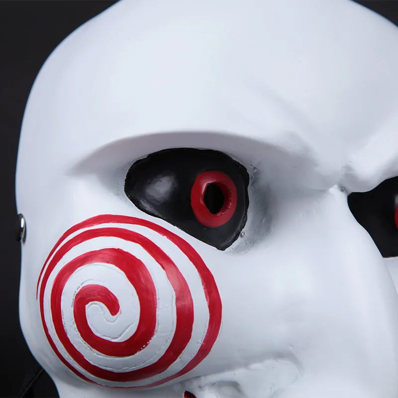 High-grade Resin Mask Electric Saw Puppet Adam Creepy Scary Moive Halloween Mascara Cosplay Party Masquerade Dress Costume Props (3)