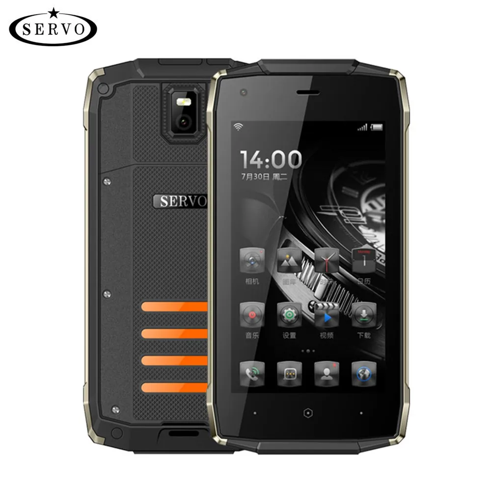 Оригинальный телефон SERVO H6 4 5 &quotIP67 Водонепроницаемый Spreadtrum7731C ядра 1 ГБ