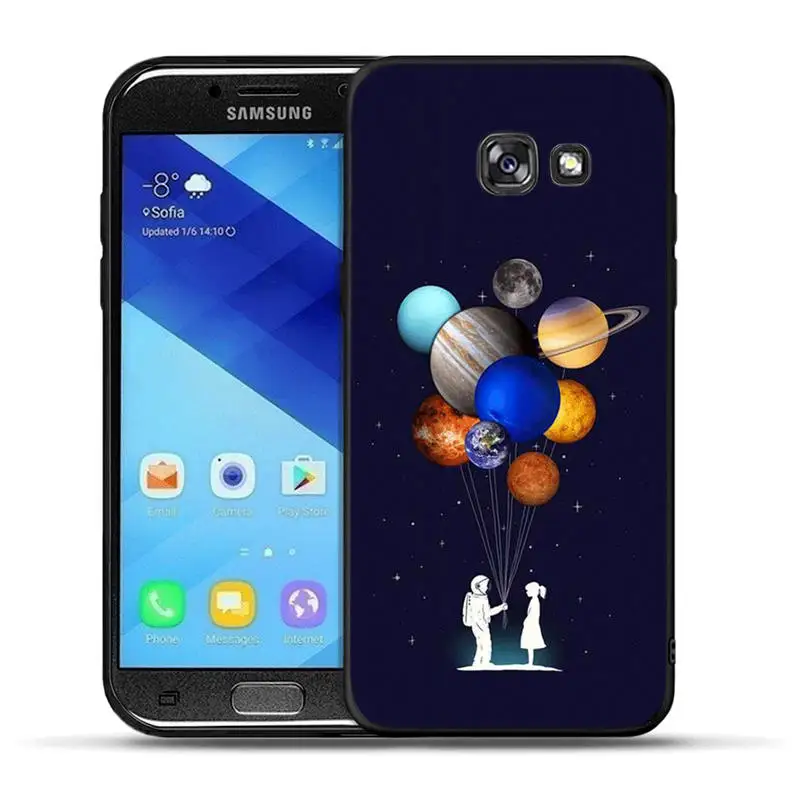Черный матовый чехол для телефона samsung Galaxy A3 A5 A6 A7 A8 Plus художественный силиконовый чехол s для samsung A30 A50 Fundas - Цвет: H1143