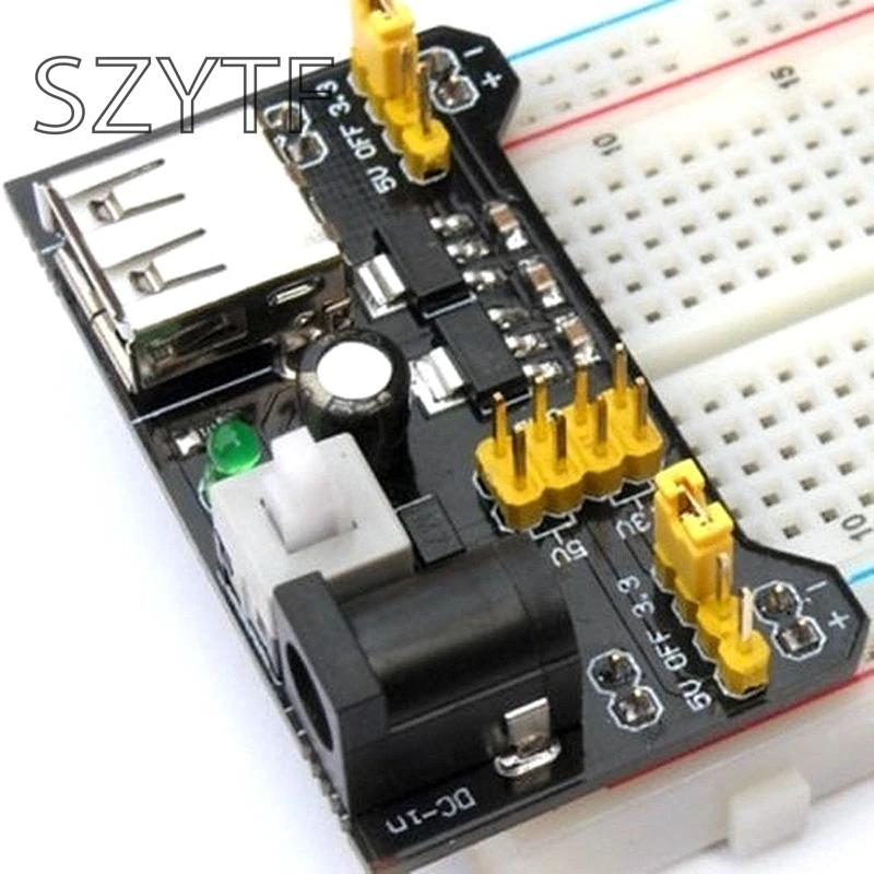 MB102 макетная плата модуль питания 3,3 V 5V Для Arduino Solderless хлебная плата регулятор напряжения DIY