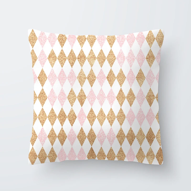 Case Cover Square 45cm*45cm Polyester New Pillow Cases Leaf pattern Printed Pillow Pillowcase Home Decorative zara*women 1pcs