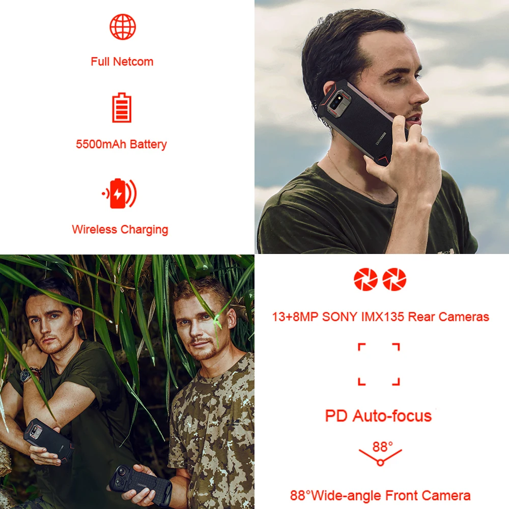 DOOGEE IP68 impermeable DOOGEE S70 Lite teléfono móvil carga inalámbrica NFC 5500 mAh 12V2AQuick cargo 5,99 \ DOOGEE IP68 impermeable DOOGEE S70 Lite teléfono móvil carga inalámbrica NFC 5500 mAh 12V2AQuick cargo 5,99 \