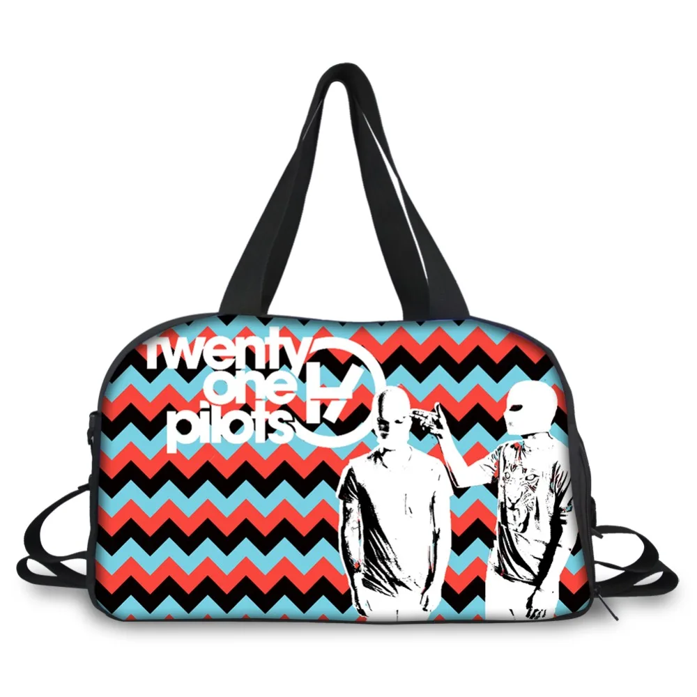 

Customized Unisex Travel Bag Twenty One Pilots Handbag Beach Shoulder Bag Crossbody Large Capacity Couples Duffel Package