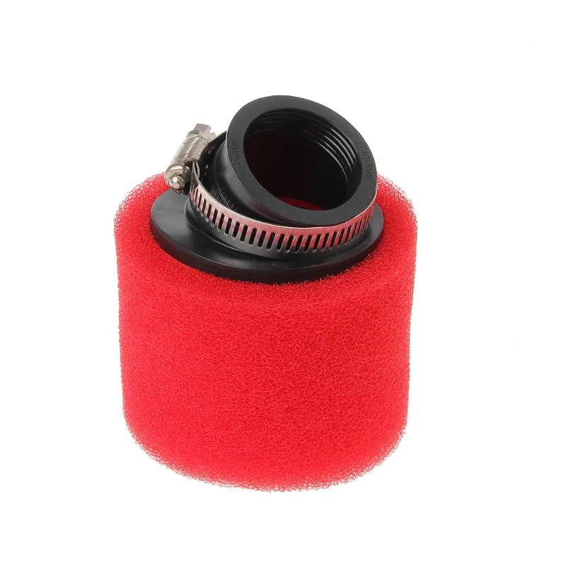 QILEJVS 38mm ATV PIT DIRT BIKE 45 Degree Angled Foam Air Filter Pod