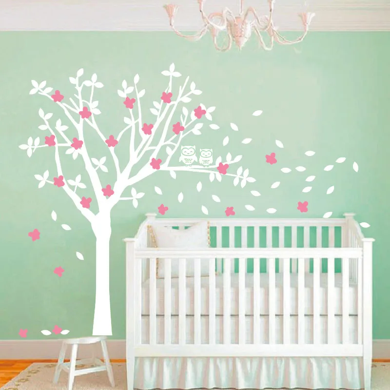 2016 Por Product Owls And Huge White Tree Vinyl Decals Baby 2016 Por Product Owls And Huge White Tree Vinyl Decals Baby Nursery Bedroom Wall Art New Design Sticker Home Decor In Stickers From