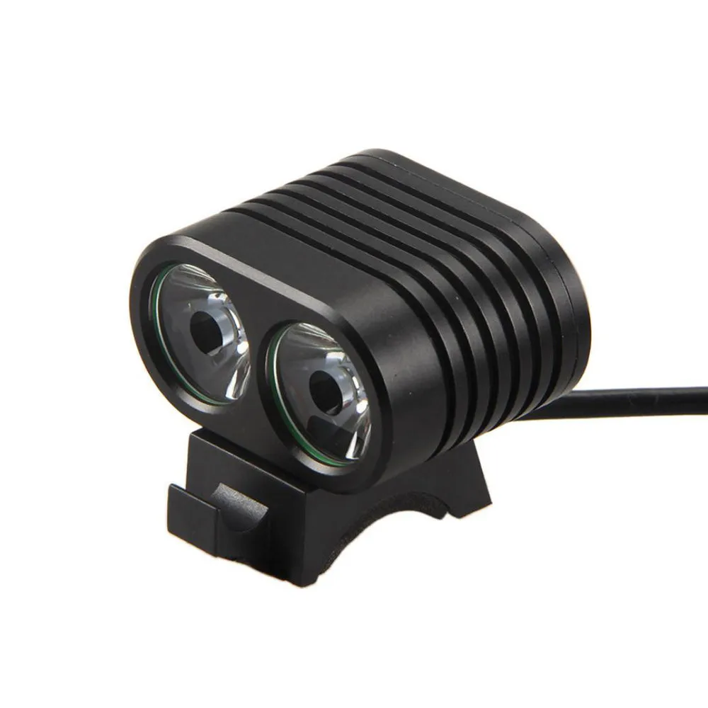 

New 2x T6 LED Cycling Front Bicycle Bike light Headlight Headlamp 2 t6 LEDs Lights Aluminium Alloy Dual Reverse Clicky #JX