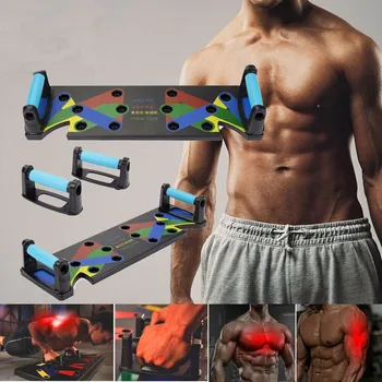 

1pc Push Up Rack Board 9 in 1 Body Building Fitness Exercise Tools Men Women Push-up Stands For GYM Body Training 20