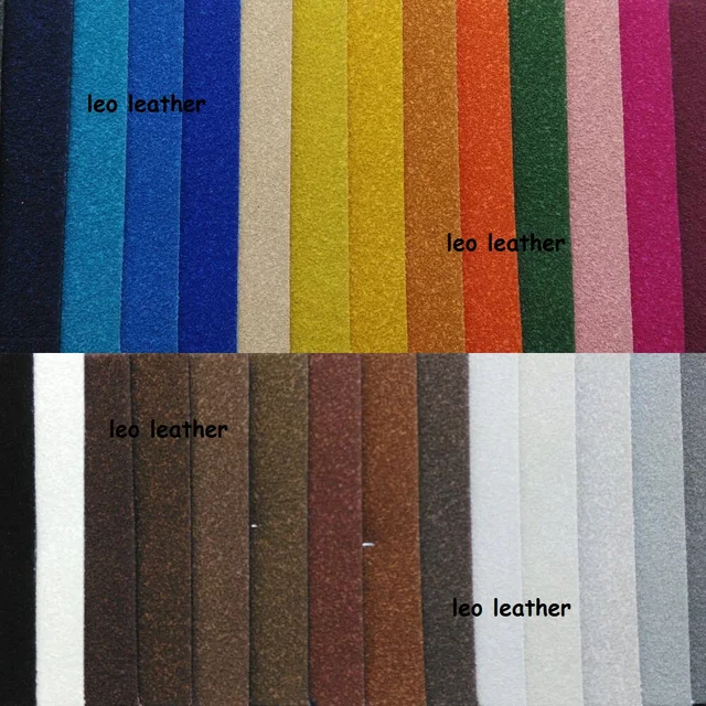 Suede Leather Flocking Synthetic Faux Suede Leather Flocking Synthetic Faux Fabric Pu For Sofa Handbags