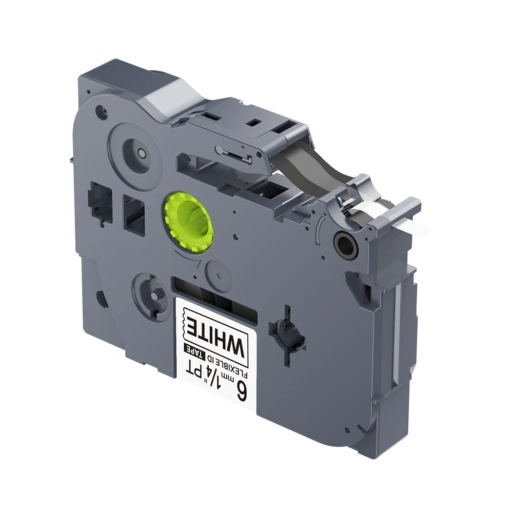 1 قطعة متوافق TZ مرنة شريط ملصقات TZ-FX211 TZe-FX211 6 مللي متر الأسود على الأبيض كابل كاسيت لأخيه P اللمس طابعة 1 قطعة متوافق TZ مرنة شريط ملصقات TZ-FX211 TZe-FX211 6 مللي متر الأسود على الأبيض كابل كاسيت لأخيه P اللمس طابعة