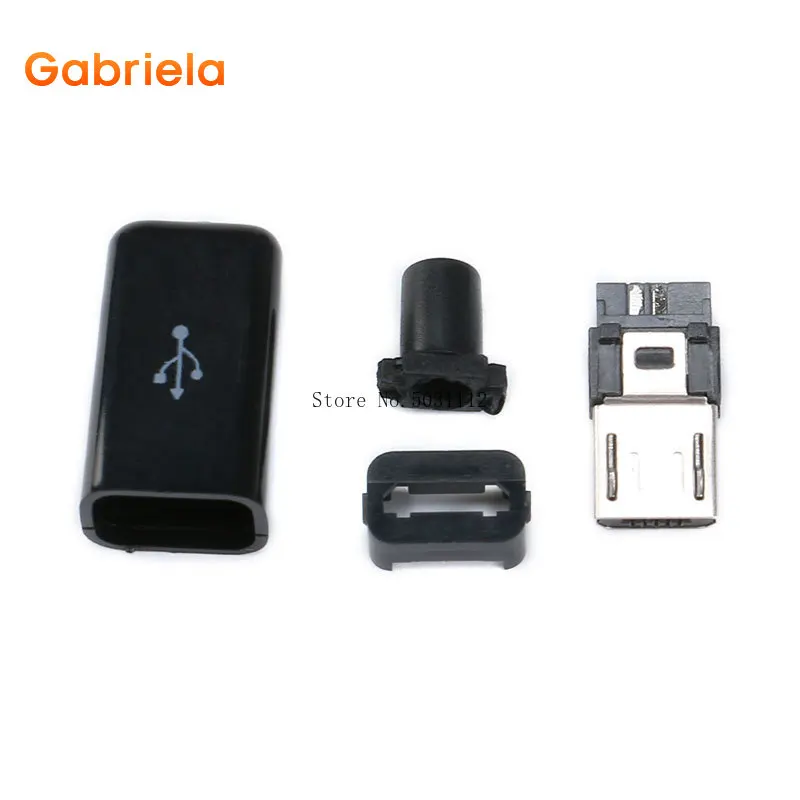 20 шт./лот Micro USB 5Pin штекер Черный/Белый Сварочные данные OTG линейный интерфейс DIY кабель для передачи данных Аксессуары
