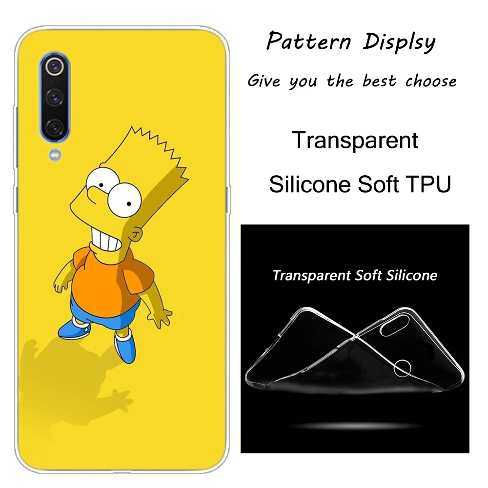 Горячая Гомер Симпсон силиконовый чехол для Xiaomi Pocophone F1 9T 9 9SE 8 A2 Lite A1 A2 Mix3 Redmi K20 7A Note 4 4X5 6 7 Pro S2 крышка