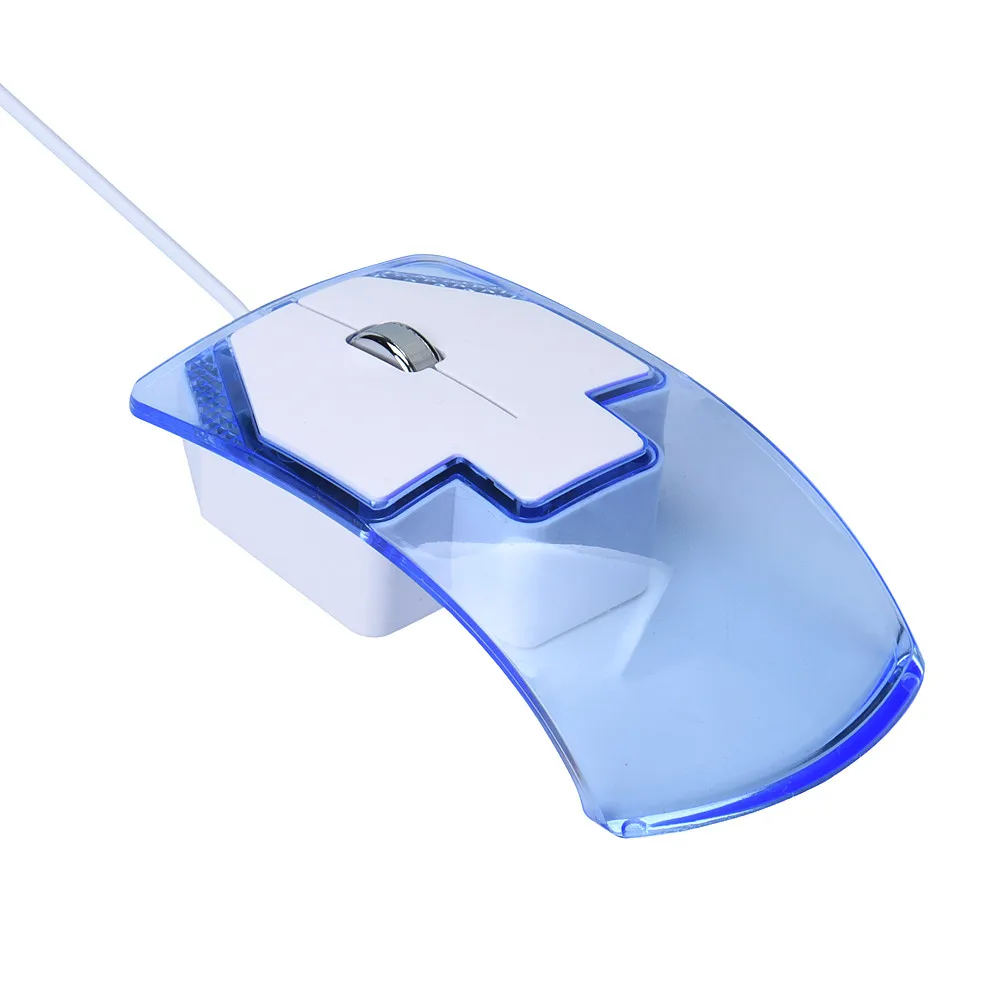 Malloom эргономичный дизайн прозрачный оптический 1200 dpi USB Проводная игровая игра светодиодный ночник мышь Мыши для ПК ноутбук Настольный