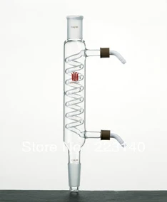 

C524300,Condenser, Coiled, Removable hose connections, Jacket Length:300mm, Joints:24/40, O.D. hose connection:8mm