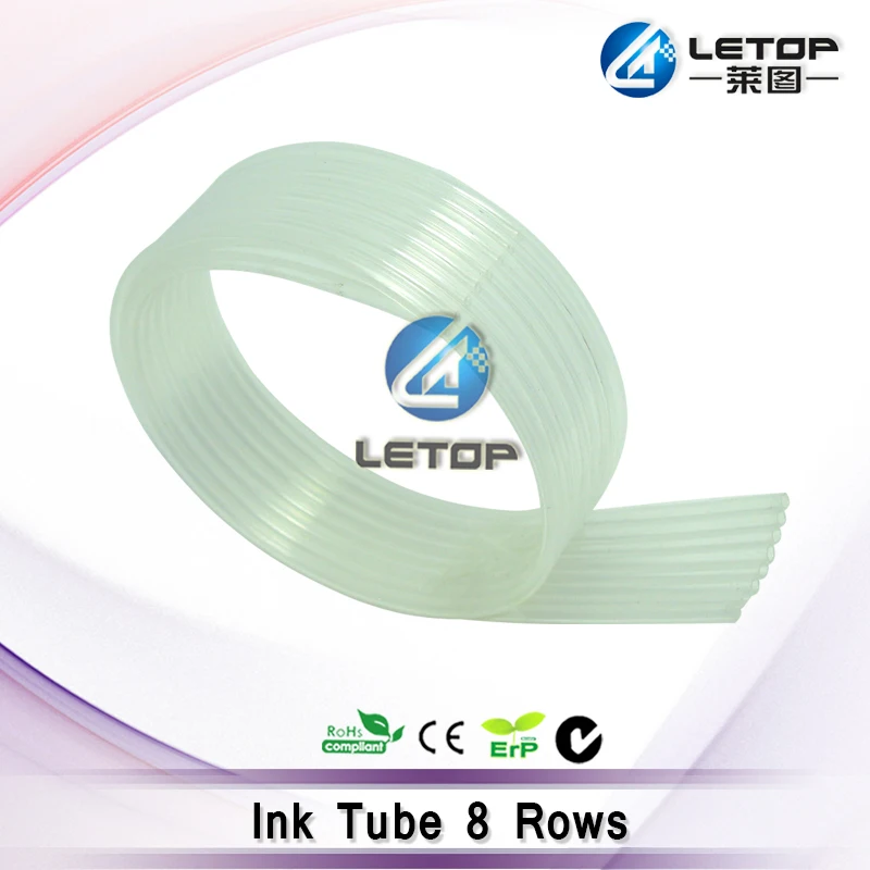 LETOP إمدادات الأشعة فوق البنفسجية آلة المذيبات طابعة 8 صفوف المذيبات طابعة الحبر أنبوب