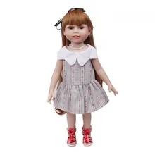 Кукла Одежда милая кукла серое платье игрушки аксессуары подходит 18 дюймов девочка кукла и 43 см Детские куклы c560