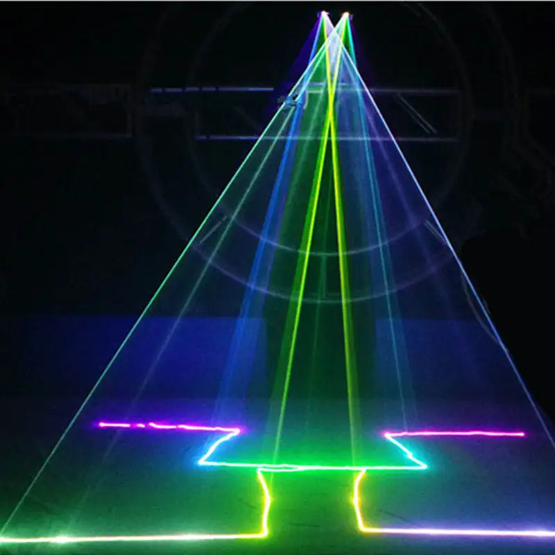 Sharelife 2 объектива RGB полноцветный DMX луч сетевой лазерный светильник для дома Gig