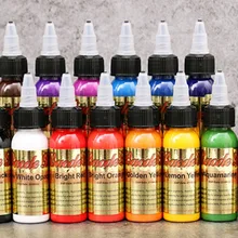 Advanced14pcs 30 мл профессиональные чернила татуировки 14 цветов комплект 1 унц. 30 мл/bottle пигмент татуировки комплект мода Макияж косметика инструменты 14 шт