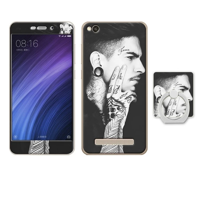 xiaomi redmi 4a case cover glass screen protector  (15)
