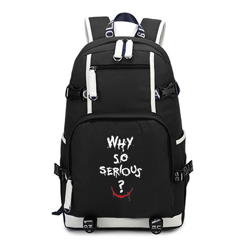 

Joker Why So Serious Backpacks for Teenage Fans Girls Boys School Bags Children School Backpacks Travel Laptop Bag
