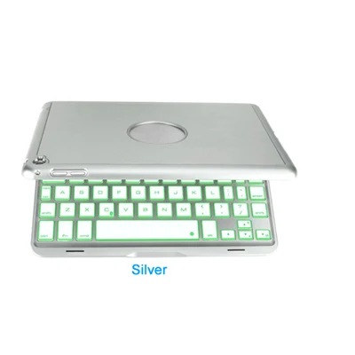 USB клавиатура с подсветкой Чехол для iPad Mini 4 крышка Bluetooth беспроводная клавиатура для планшета для iPad 7,9 дюймов Mini 4 A1538 A1550 - Цвет: Sliver