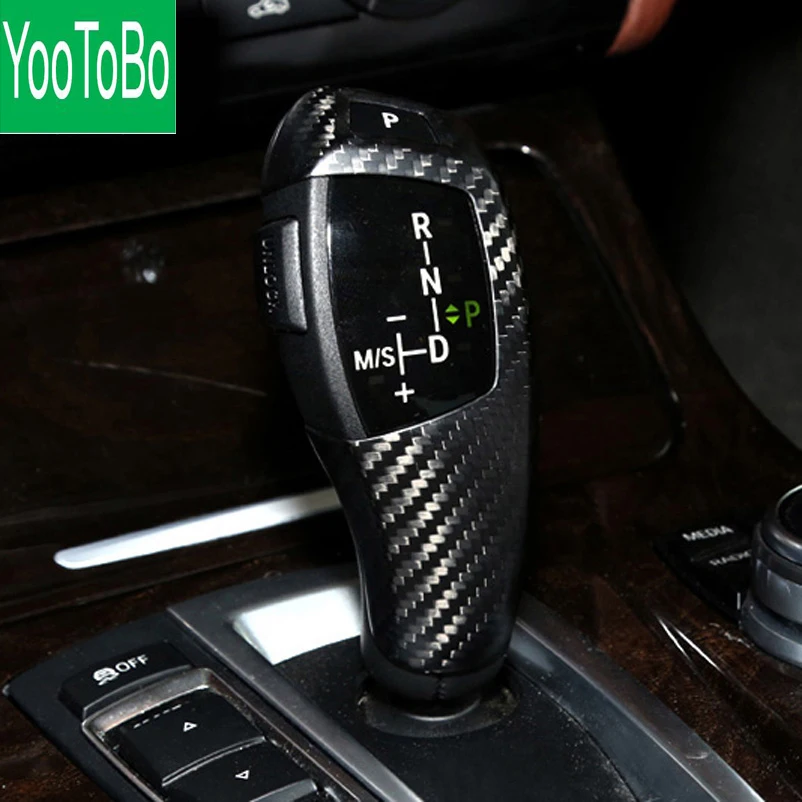Для BMW F07 F10 F25 F26 из углеродного волокна сменная Автомобильная панель переключения