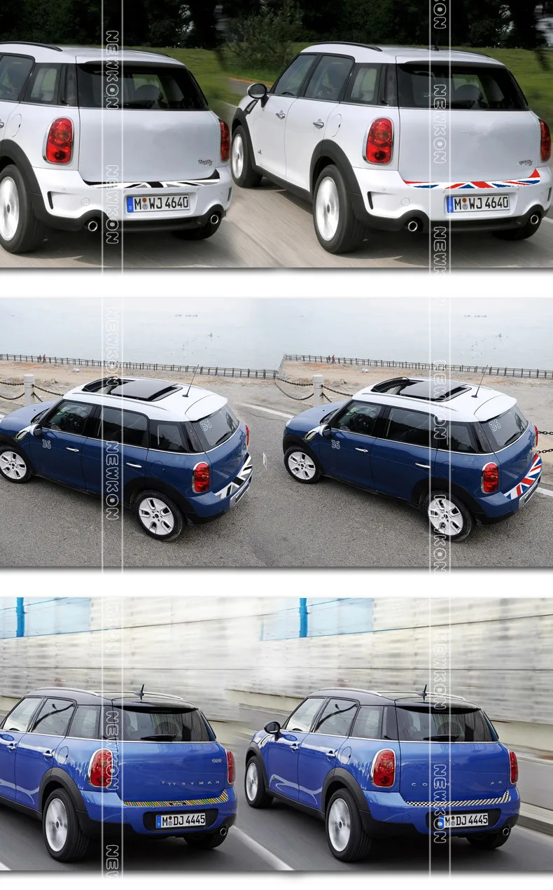 Декоративная наклейка на задний бампер для Mini Cooper Clubman Countryman R55 R56 R57 R60 F55 F56