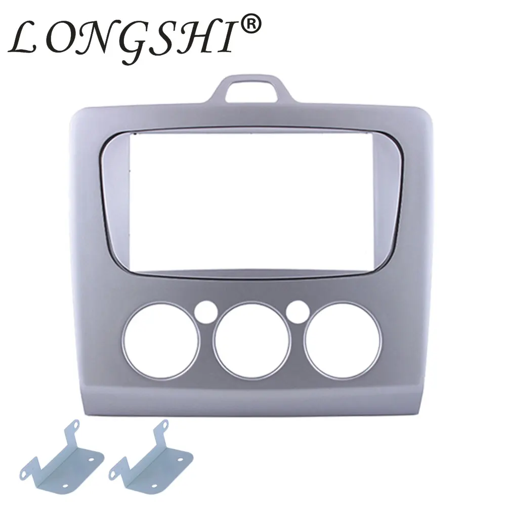 

LONGSHI 2 Din Panel Plate refitting Frame Dash Mount Kit Car Radio Fascia for 2004-2011 Ford Focus 173*98/178*100/178*102mm 2din