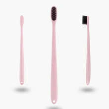 4 шт. мягкие зубные щетки для волос черные зубные щетки Зубная щетка для взрослых путешествия домашнего использования TY99