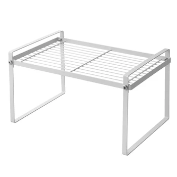 

18x32x21.5cm Multifunctional Storage Rack Condiment Holder Iron Tableware Towel Shelf For Home Kitchen Tools Organizer - White S