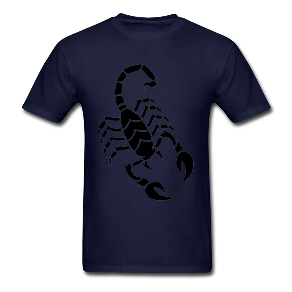 Tops Shirt Scorpion Father Day Coupons Printing Short Sleeve All Cotton Round Neck Men T Shirt Printing Tee Shirt Scorpion navy