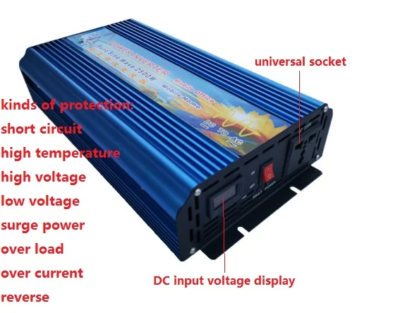 

2500w Pure Sine Wave Inverter, Solar Power Invertor, DC 48v to AC 230v Power Inverter