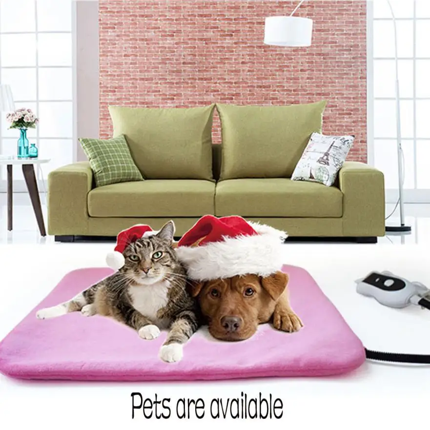 Dog House Pet Heating Pad Electric Heating Pad Waterproof Adjustable Warming Mat With Chew