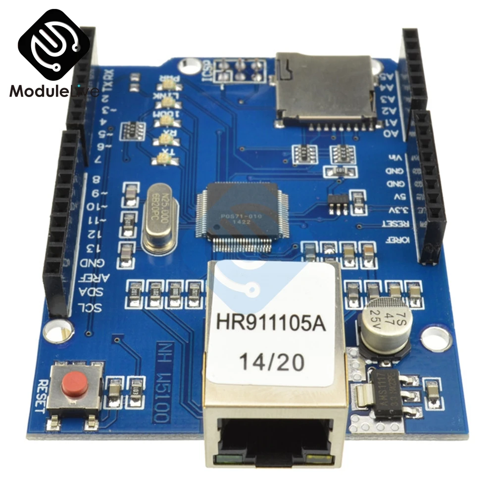 W5100 R3 сети Ethernet Щит Плата расширения модуль для Arduino UNO Mega2560 Mega1280 онлайн Micro SD Duemilanove