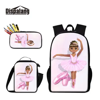 

Dispalang 3 Pcs School Backpack Set for Teenage Ballet Girls Boys School Bag Student Kids Bagpack Children Pencil Bag Satchel