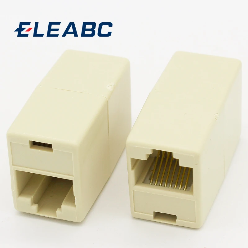IMC горячая распродажа 10 шт. RJ45 8P8C двойные порты гнездовой разъем телефонный